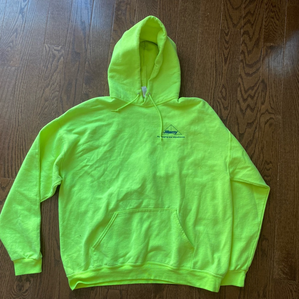 Construction neon yellow hoodie